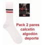 CALCETIN ALGODON DEPORTIVO PACK DE 2
