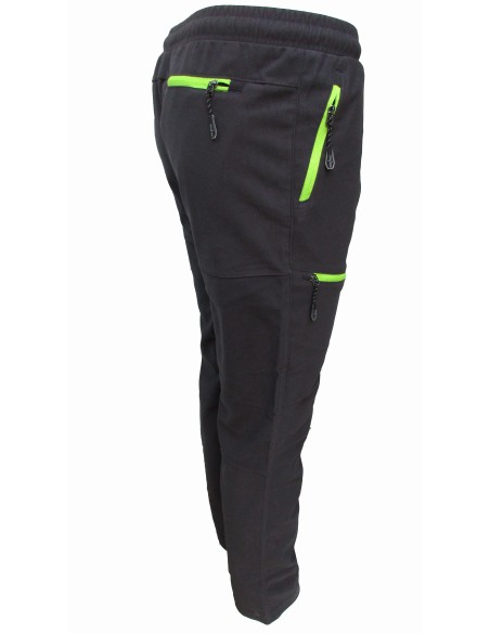 PANTALON MICROPANA INFANTIL BERMEJA  NEGRO/AMARILLO
