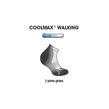 CALCETIN INFANTIL JOLUVI COOLMAX WALKING PACK 2 NEGRO/CENIZA