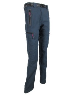 PANTALON TREKKING MUJER SPHERE POLY/ELAS VILUTTA AZUL GRIS