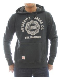 SUDADERA CON CAPUCHA ALGODON POLYESTER N.S BRONX GRIS...