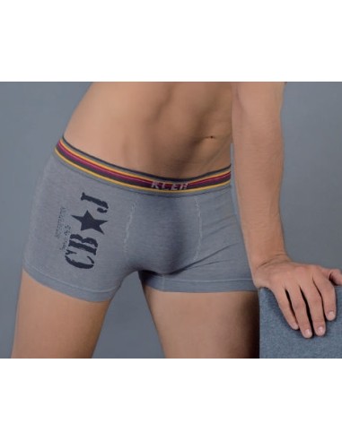 BOXER SIN COSTURAS ALGODON KLER FREE GRIS METAL