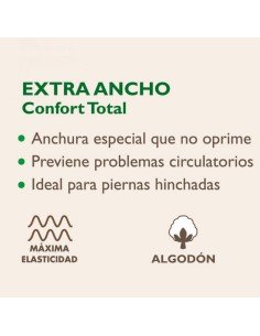 CALCETIN ALGODON EXTRA ANCHO NO APRIETA 2