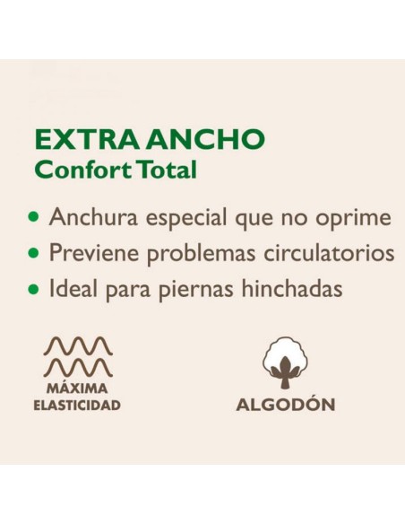 CALCETIN ALGODON EXTRA ANCHO NO APRIETA