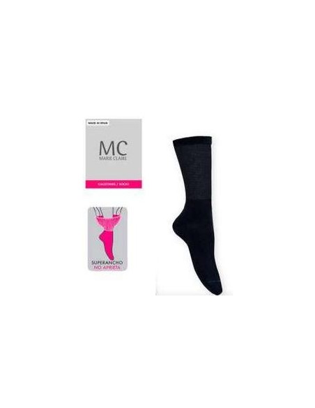CALCETIN MUJER PUÑO EXTRA-ANCHO ANTIPRESS ALGODON 