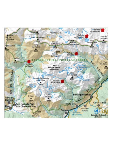 PARQUE NACIONAL POSETS MALADETA 1:25.000