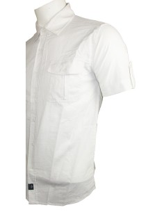 CAMISA M/CORTA LINO/ALGODON N.S TRAPANI BLANCO 2