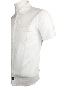CAMISA M/CORTA LINO/ALGODON N.S TRAPANI BLANCO 2